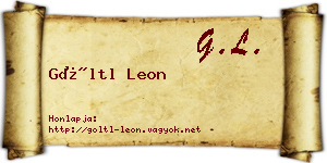 Göltl Leon névjegykártya